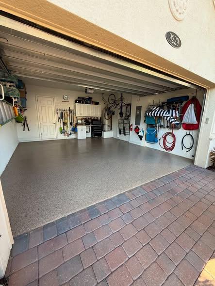 Modern Garage Transformation - Garage Floor